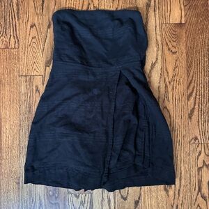 Free People Black Strapless Jumpsuit